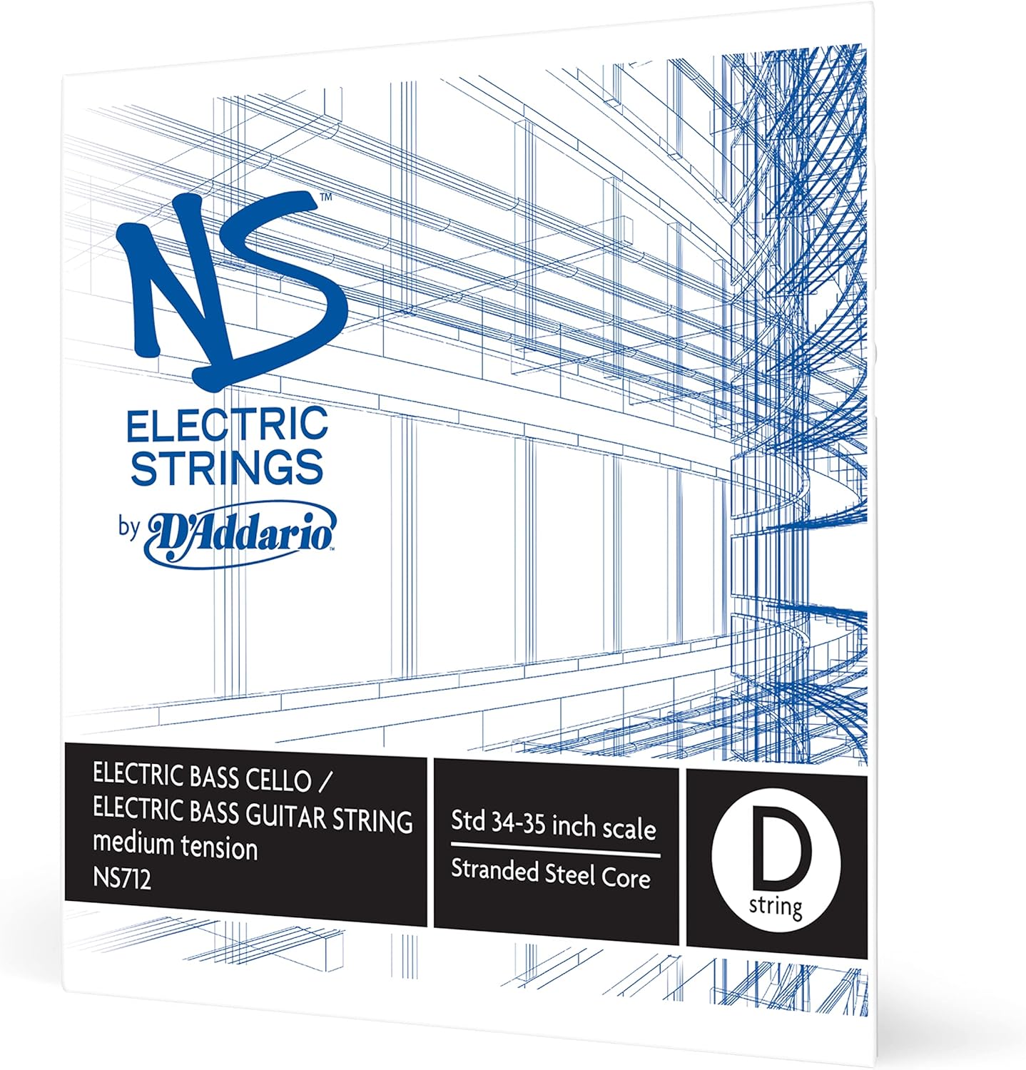 D'Addario NS Electric Bass/Cello String Set, 4/4 Scale, Medium Tension
