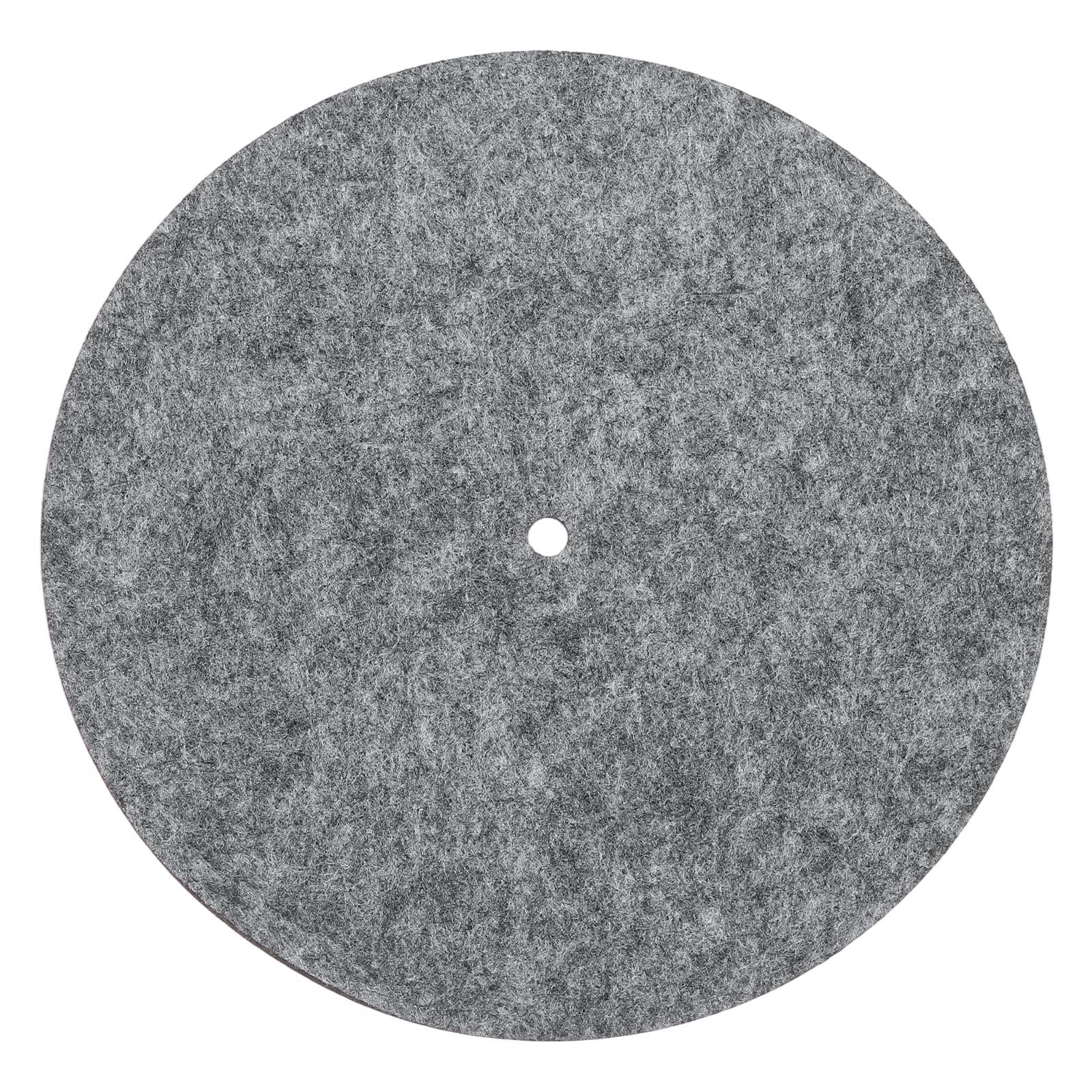 Muiltvoe Record Player Mat, 7'' Felt Turntable Vibration Reduction Turntable Pad for Vinyl Record Players Recording Studio, Dark Gray