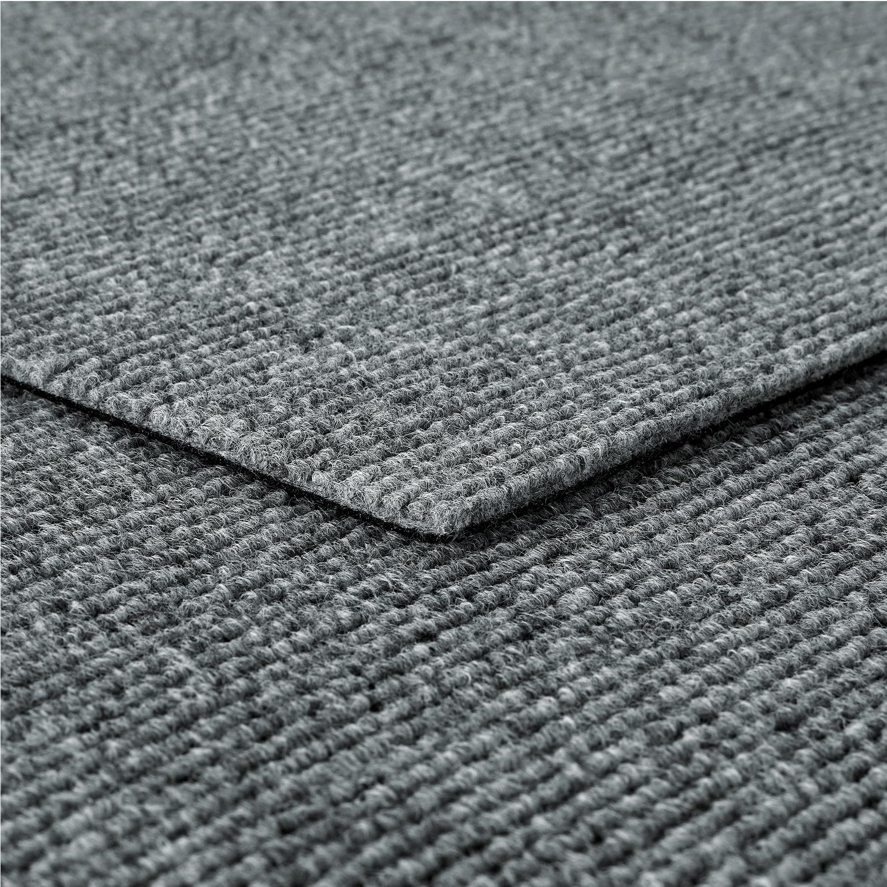 Livelynine Moqueta Adhesiva Suelo Gris Claro Antideslizante Baldosas de Moqueta Habitación Salon 30x30CM Resistentes Moqueta para el Suelo Hogar Oficina Comercio Plaquetas Suelo Moqueta Gris, 4 Piezas