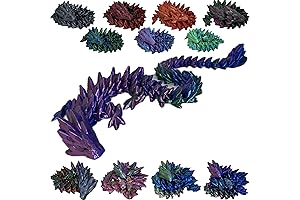 24" Jumbo Articulated Crystal Dragon