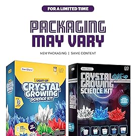 Crystal Growing Kit for Kids - Science Experiments for Boys and Girls Ages 6-12 Year Old Girl Gifts - Boy Toys STEM Crafts Activities, DIY Projects - Gift for Kids Age 6 7 8 9 10 11 12