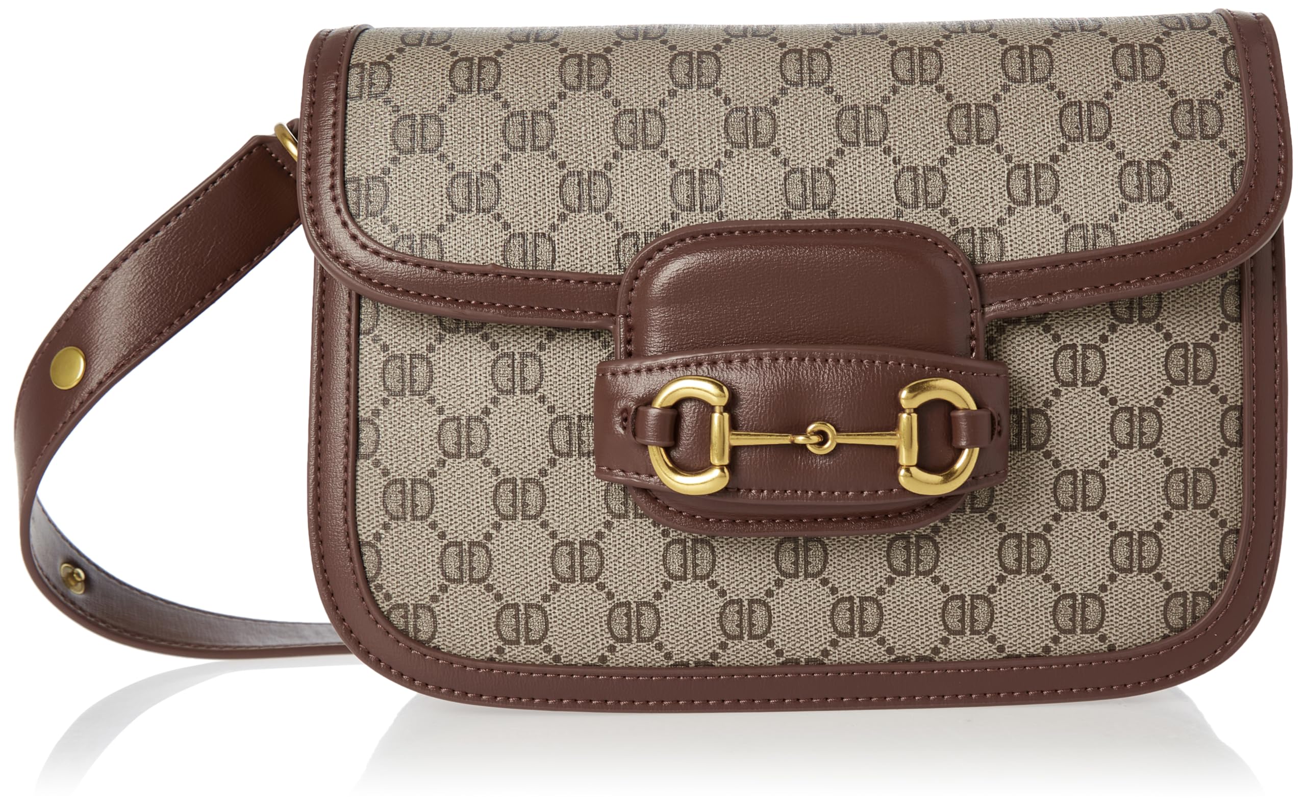 DD DIAVEL Crossbody Bags for Women Handbags Shoulder Tote Fashionable Leather Classic Clutch Purse with Adjustable Strap, Brown 01, Large