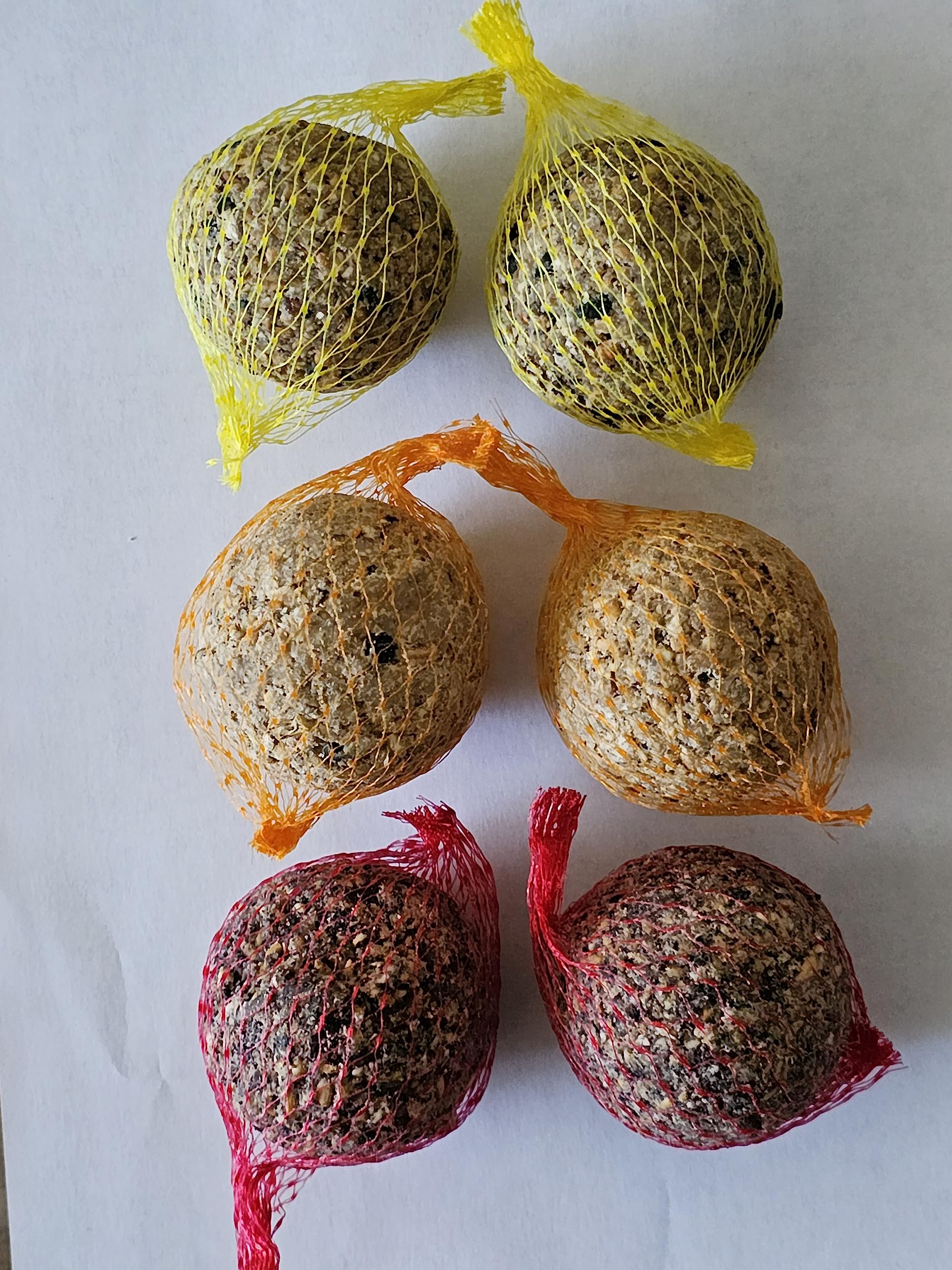 6 Sfere Di Grasso Per Uccelli - Rete Con Manzo, Arachidi E Frutta, 80g Cadauna, Zamibo Per Animali - Foto 7