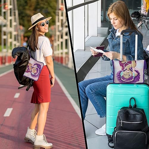 Miniatura 2 de Manta de viaje compacta con bolsa y correa de equipaje y clip para mochila, mantas de avión y almohada, regalos para personas que viajan, acogedora