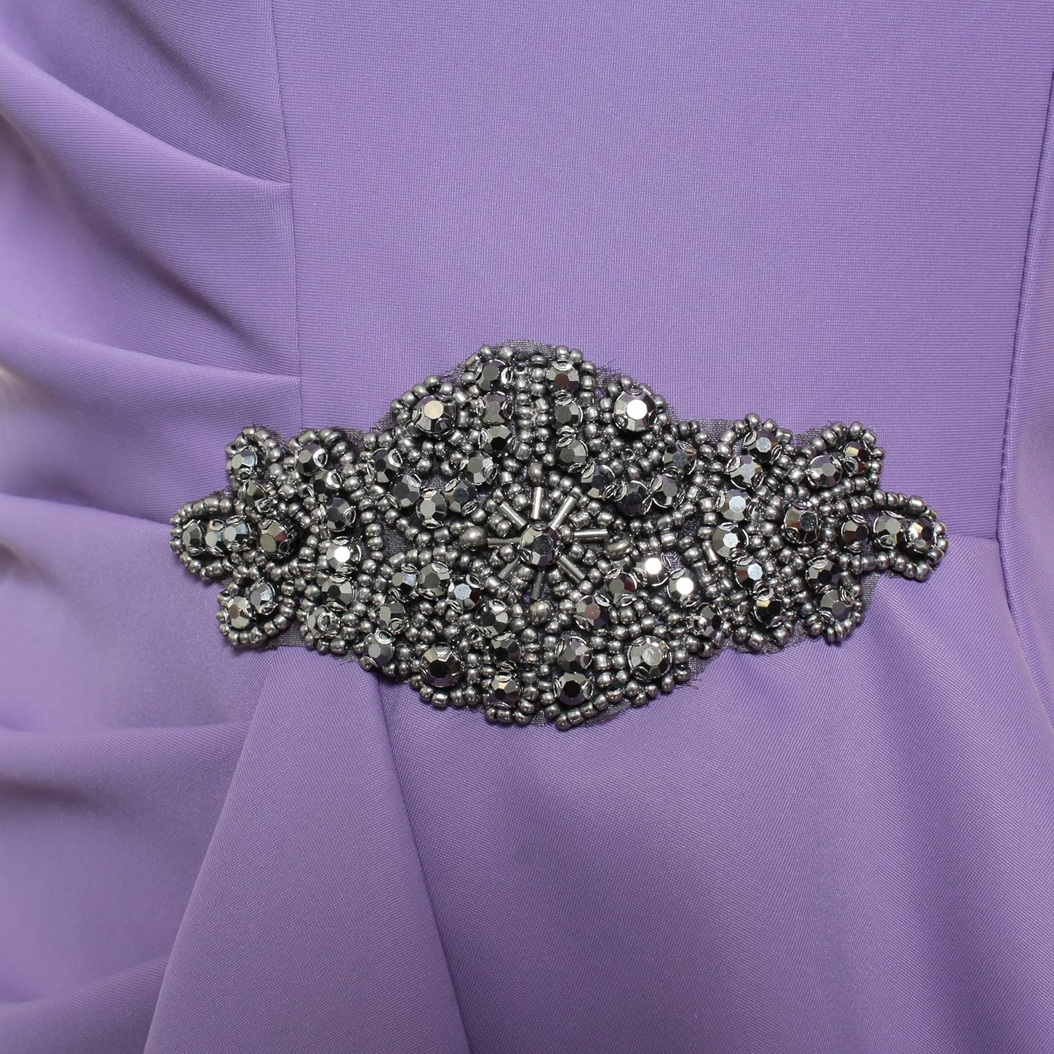 Alex Evenings Womens Slimming Long Length ¾ Sleeve Mother of The Bride Dress with Cascade Ruffle Skirt and Side Ruching - Image 4