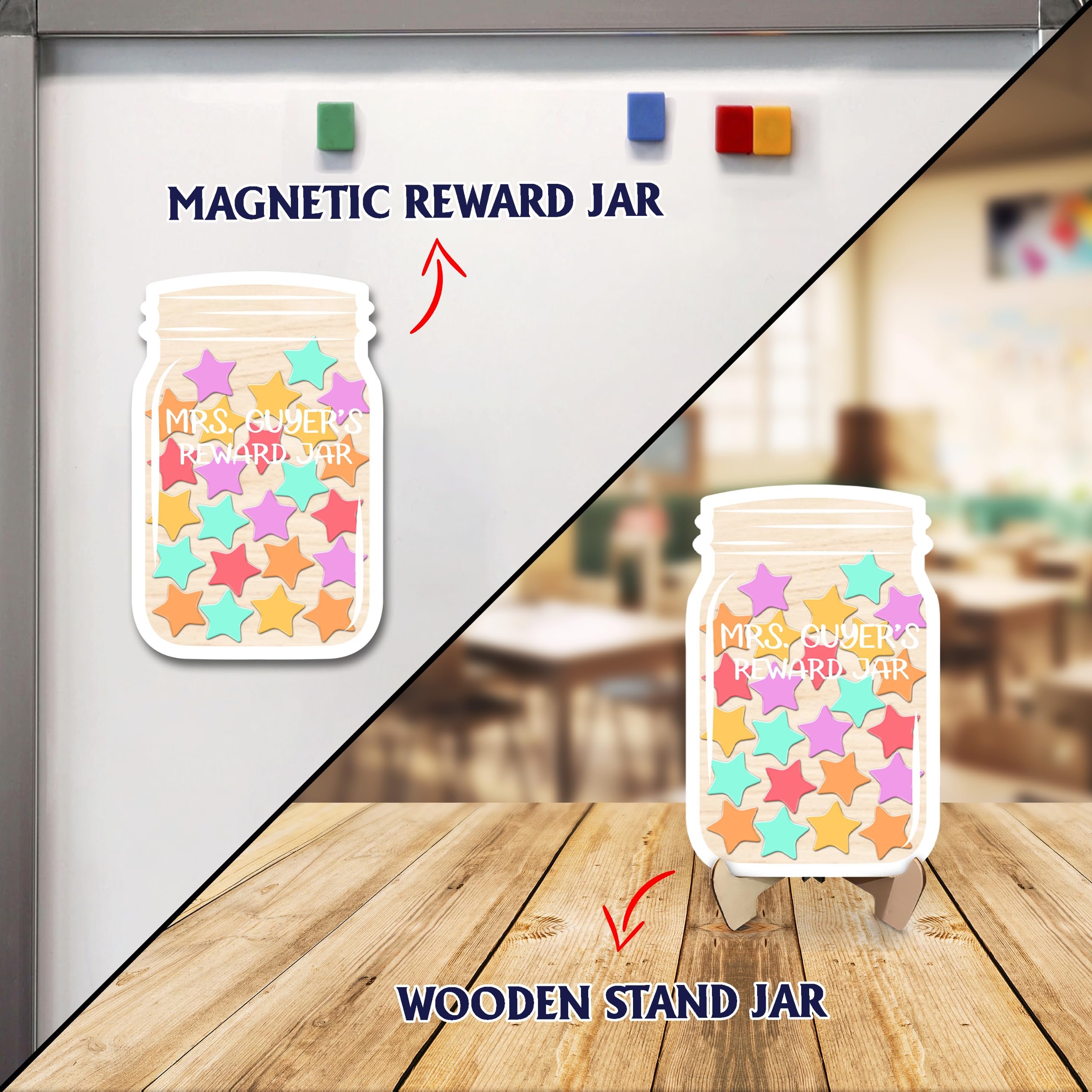 Behavior Reward Jar Magnetic Reward Jar For Kids - Star Jar System For ...