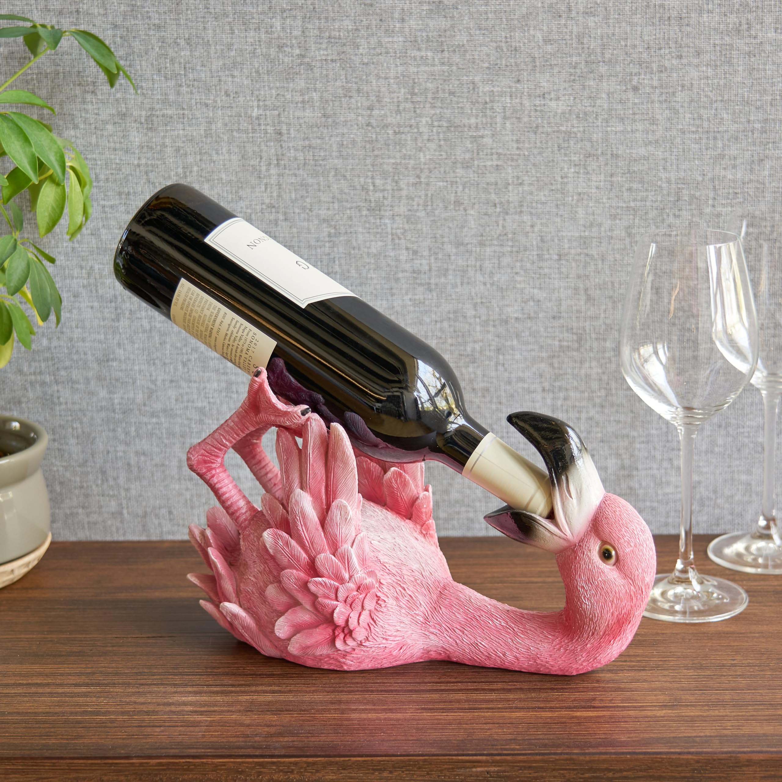 True フラミンゴ ワインボトルホルダー おしゃれ インテリア BAR 雑貨 Amazon.com: True Flirty Flamingo Polyresin Wine Bottle Holder