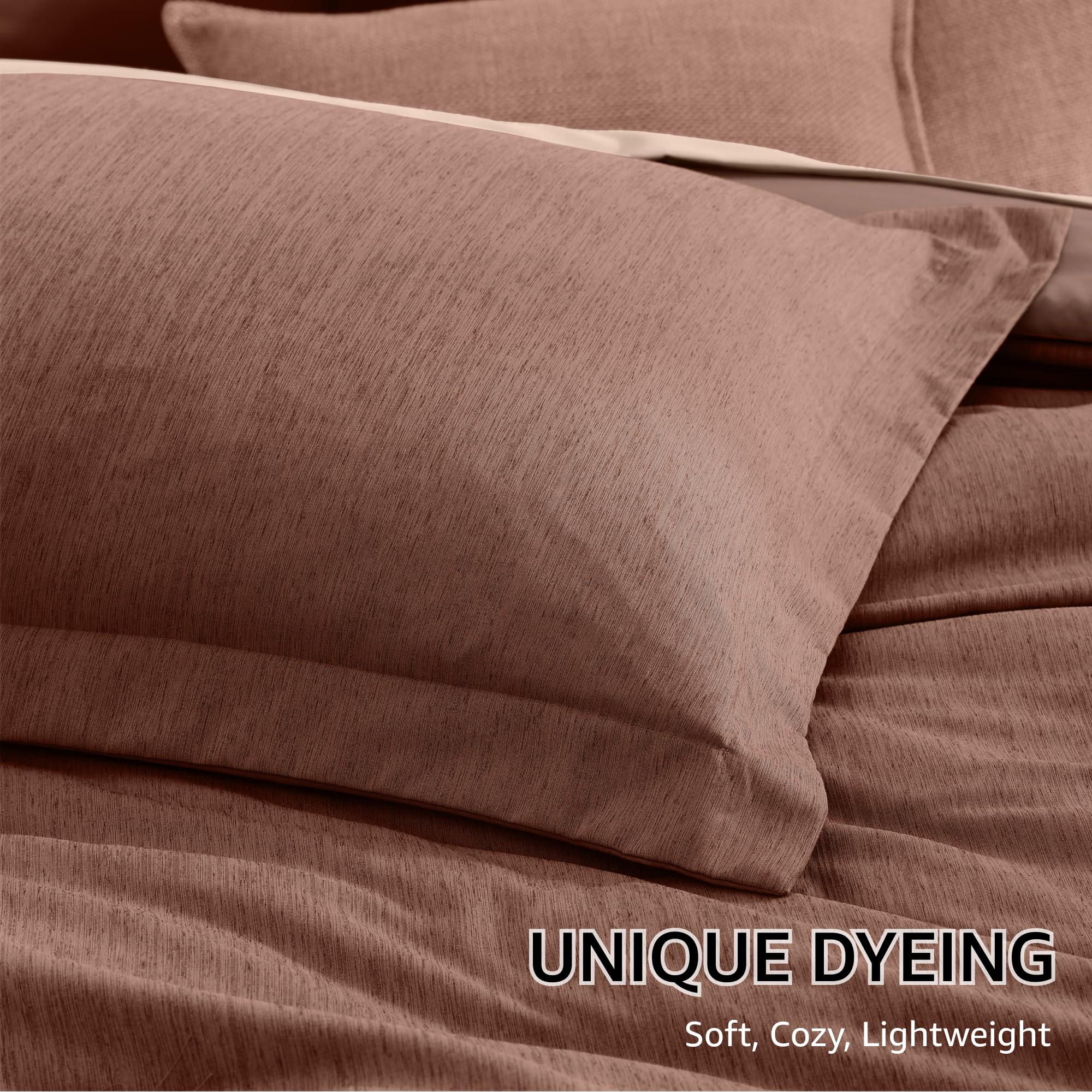 Amazon.com: Monbix King Size Comforter Set, Terracotta King Size