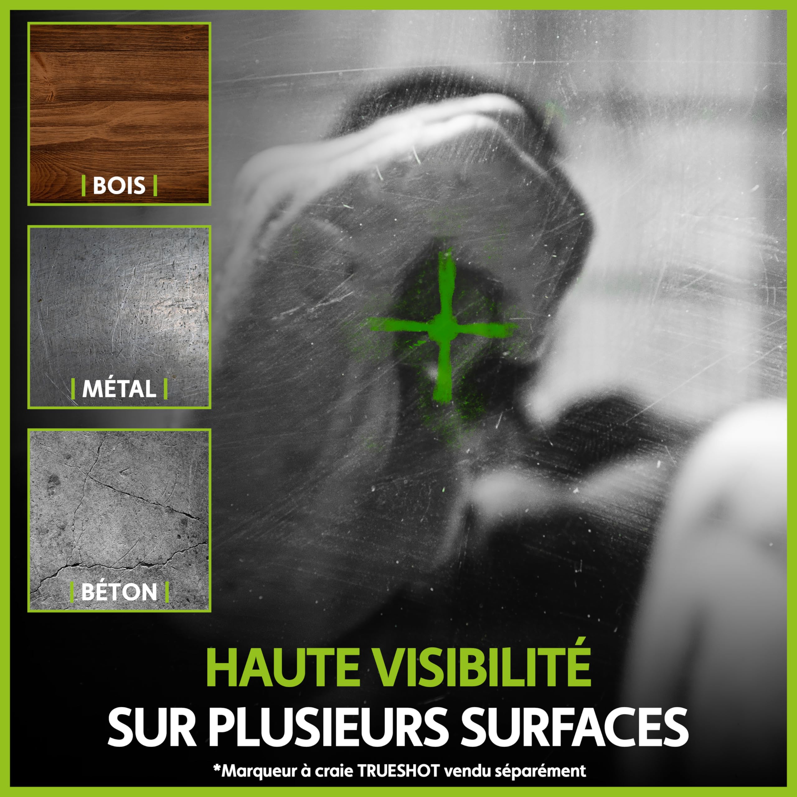 TRACER Carpenters Square Outil de marquage de menuiserie 300 mm Essayez l'équerre avec 2 jeux de lignes d'angle