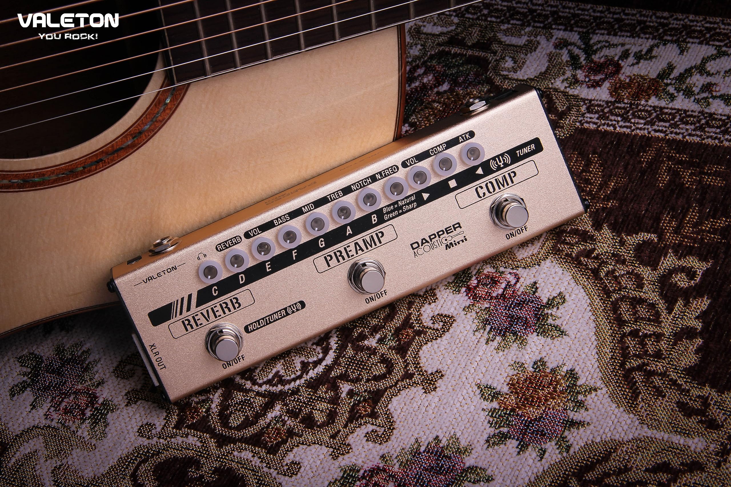 Valeton MES-4 - Acoustic Mini Effetti Strip