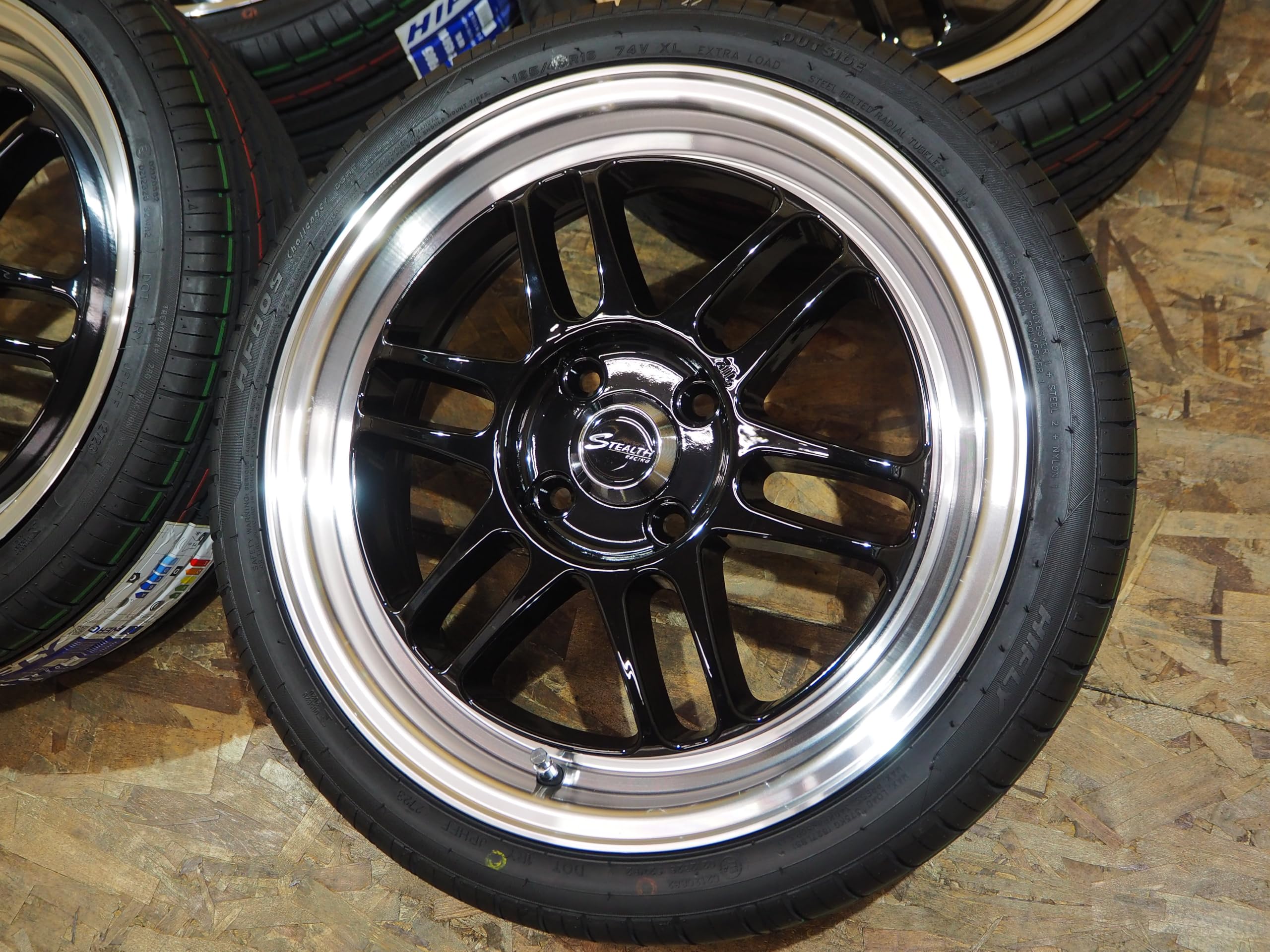 Amazon | 165/45R16 5.5J+43 4H100 タイヤホイールセット 1台分