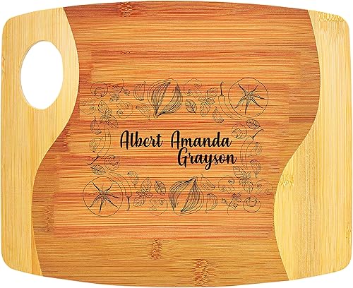 Miniatura 2 de Tabla de cortar de bambú, personalizable con tu propio texto, diseña tu propia tabla, regalo personalizado, Diseño 02