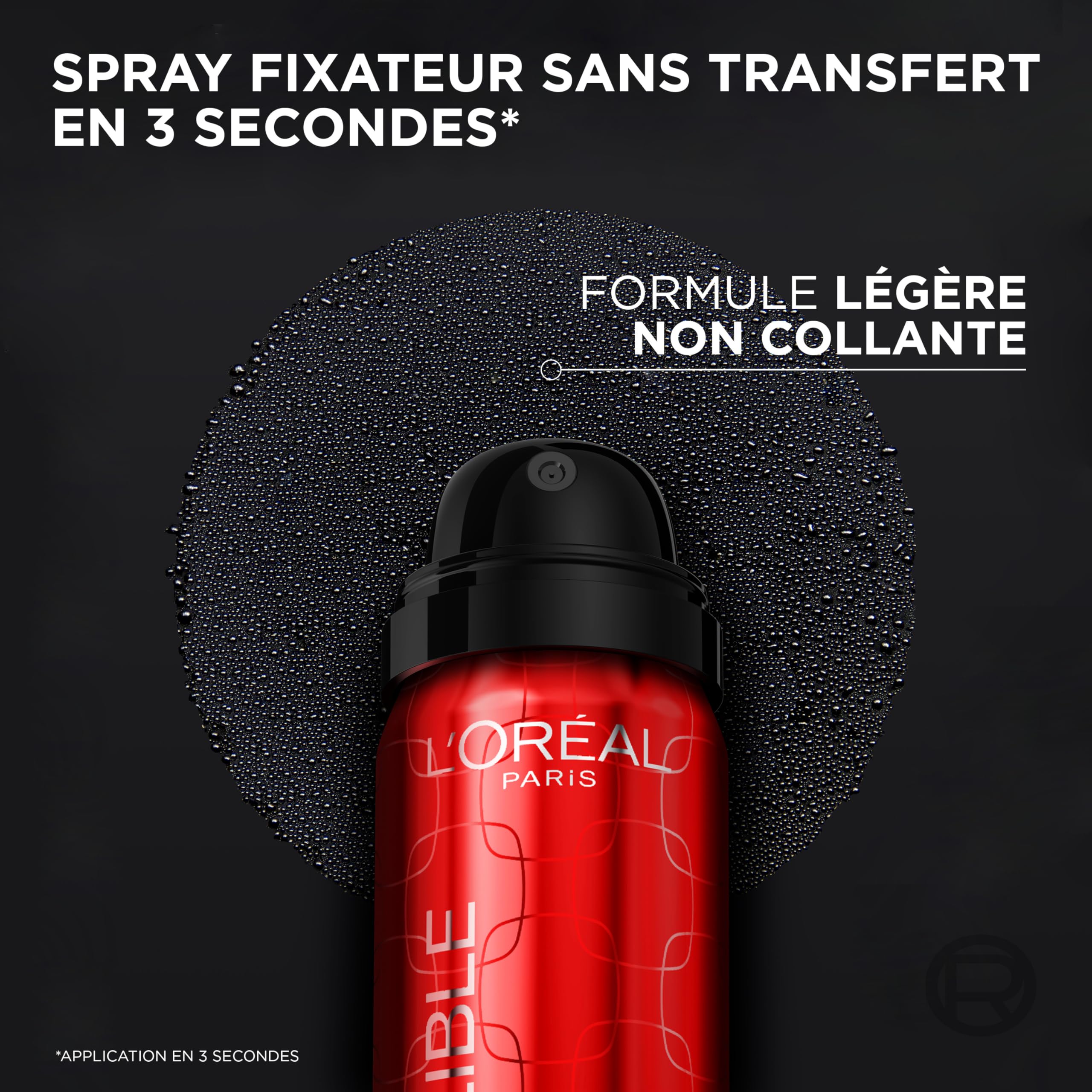 L'Oréal Paris Infaillible 3 secondes Setting Mist - Spray de réglage - Transfert résistant en 3 secondes - Pour un maquillage qui dure jusqu'à 36 heures - 75 ml