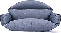 Vista 10 de LeisureMod Cojín para silla de huevo colgante para 2 personas - Azul, relleno de algodón suave, de secado rápido y resistente a la intemperie