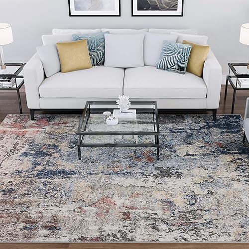 Billings - Alfombra moderna para interiores, 5 x 7, 5 x 7, para sala de estar o comedor, alfombra de dormitorio, también para entrada, vestíbulo,