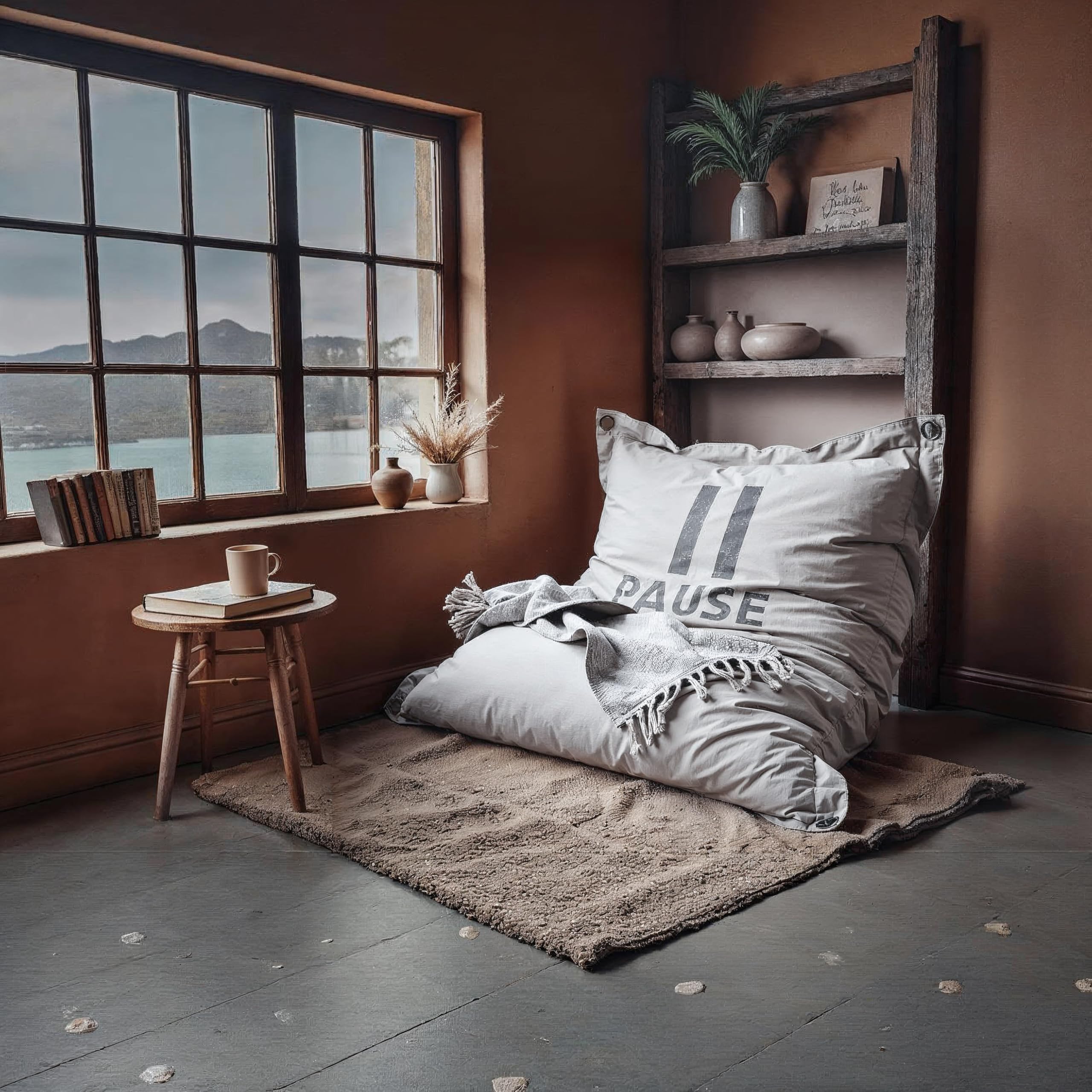 Aiire Sillón Puff con Relleno Incluido - Sofa Puf Gigante Moderno en Algodón Premium - Funda Desenfundable y Lavable - Bean Bag Chair para Jóvenes y Adultos - Puffs XXL [180x140]