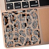 Vista 9 de Synerlogic Pegatina de accesos directos de Mac OS Calcomanías de teclado para macOS Hoja de trucos de vinilo laminado para MacBook Atajos