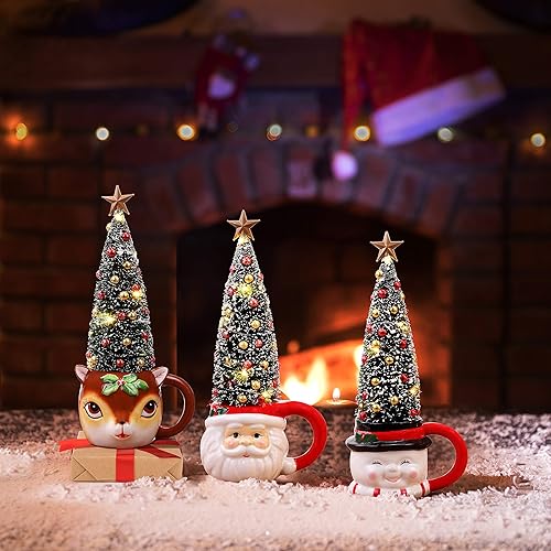 Miniatura 5 de Mr. Christmas Decoración navideña nostálgica de elfo de vela, verde