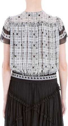 Max Studio London Womens Printed Knit Blouse