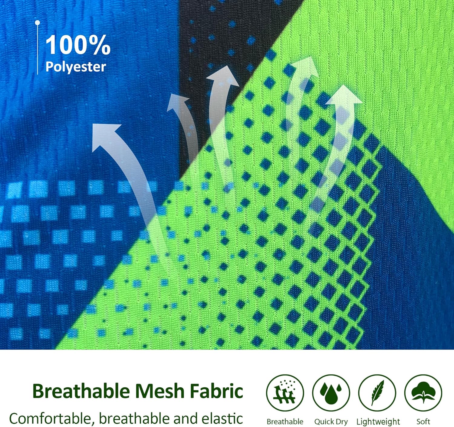 Men Bike Jersey Short Sleeve Road Cycling Shirts Biking Tops Moisture Wicking - Image 7