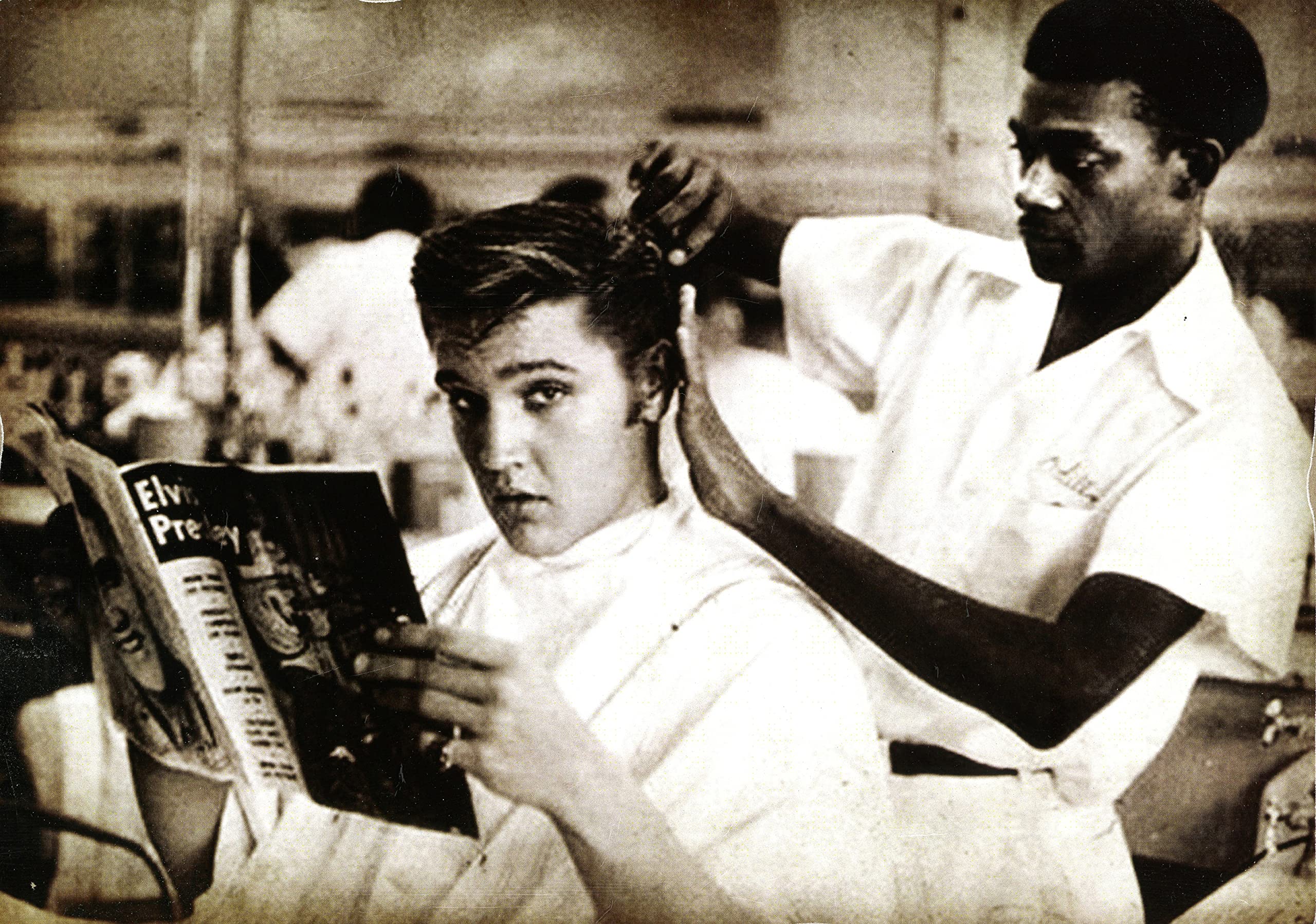KUSTOM ART Magnet Series Famous Actors Elvis Presely Vintage Wood Print 10x6cm