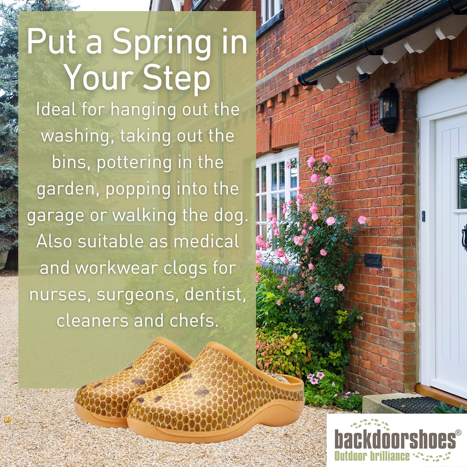 Backdoorshoes Waterproof Premium Garden Clog Shoes for Women with Arch Support - Image 8