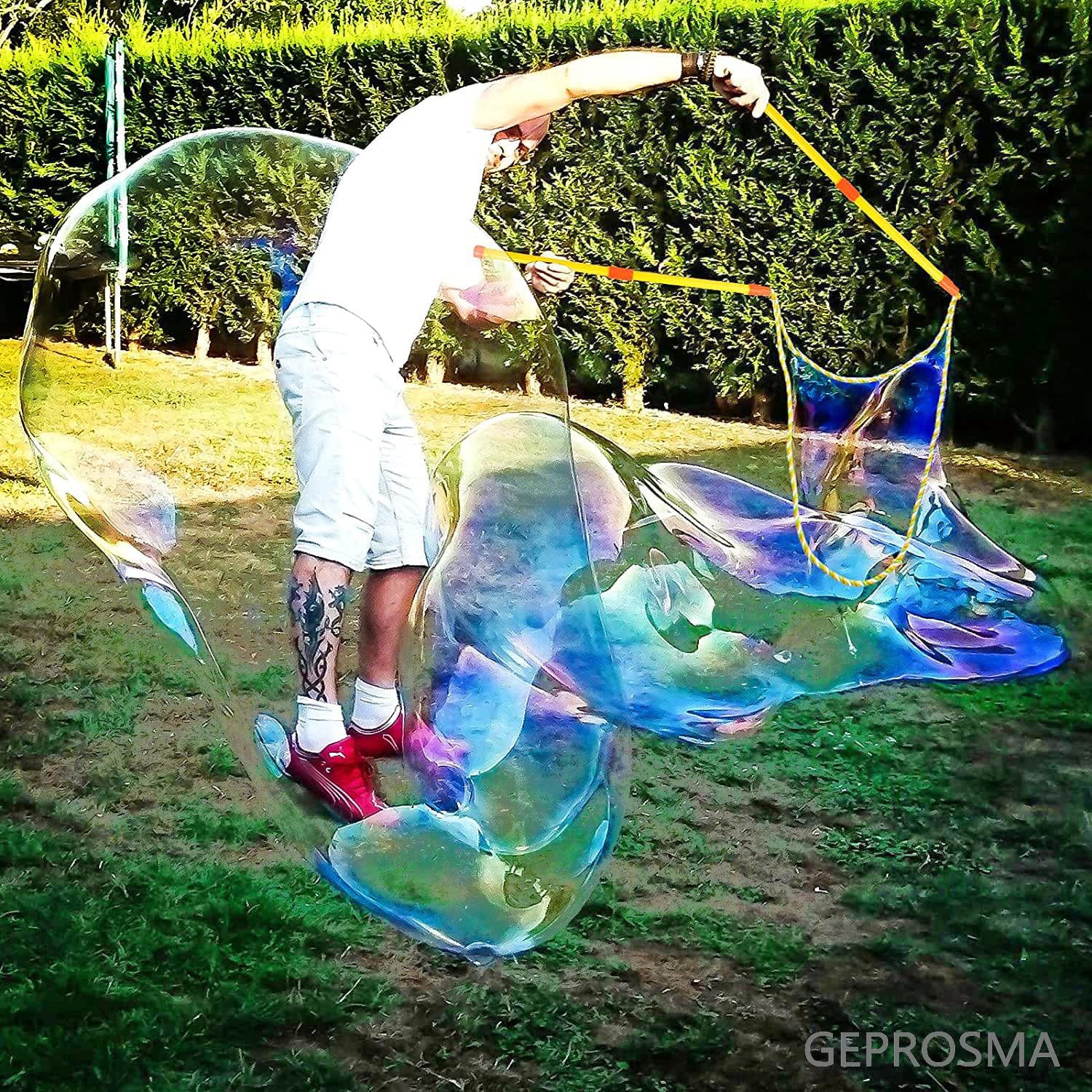 GEPROSMA Bubble Wands Bubble Machine for Kids 55cm (21.7in) Giant Bubbles Rope Kit Multipack,Big Bubble Wands Maker,Large Bubble Mixture Blower for Kids Toddlers Outdoor Toys Garden Games Party - Image 3