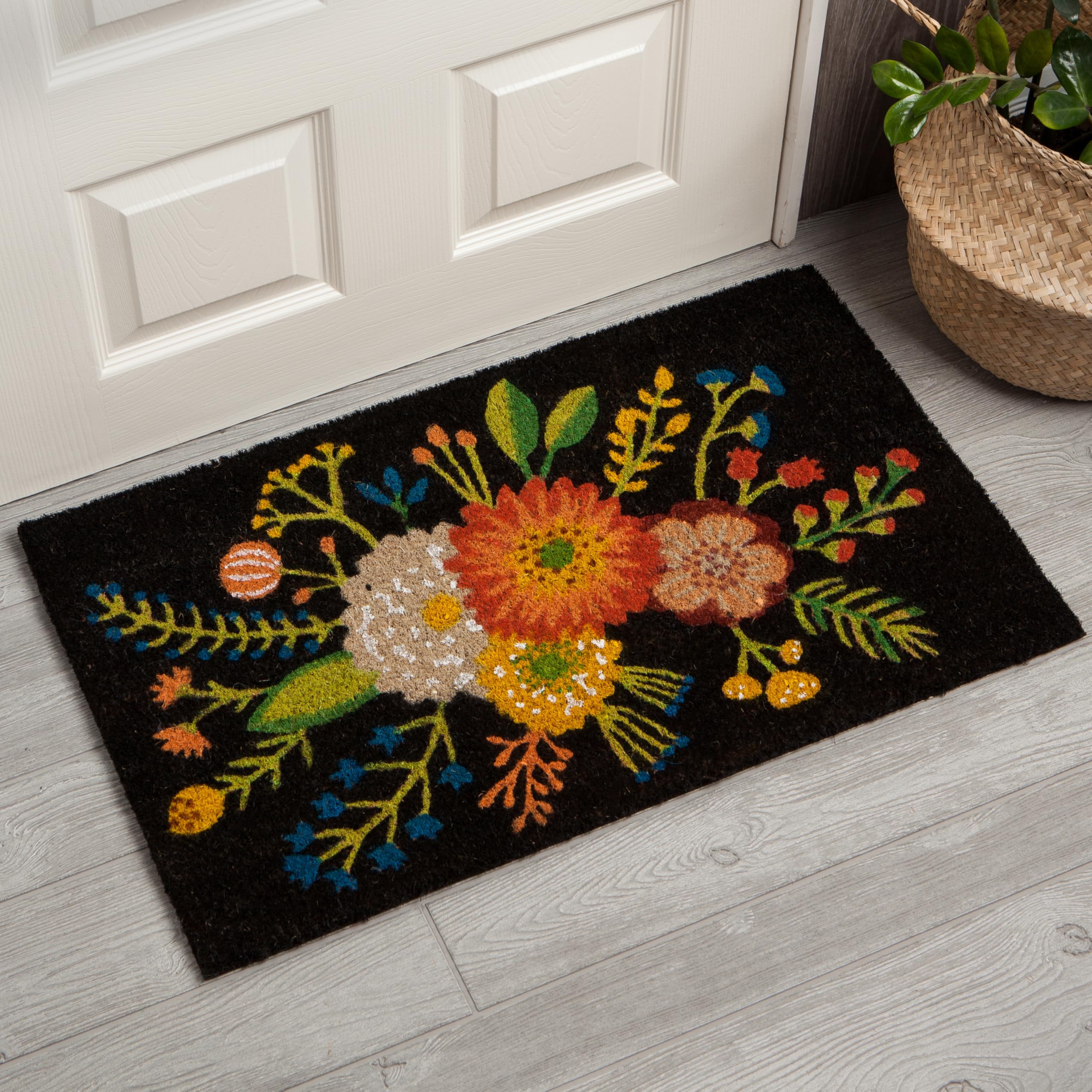 Now Designs Paillasson The Great Outdoors, Fleur dorée.