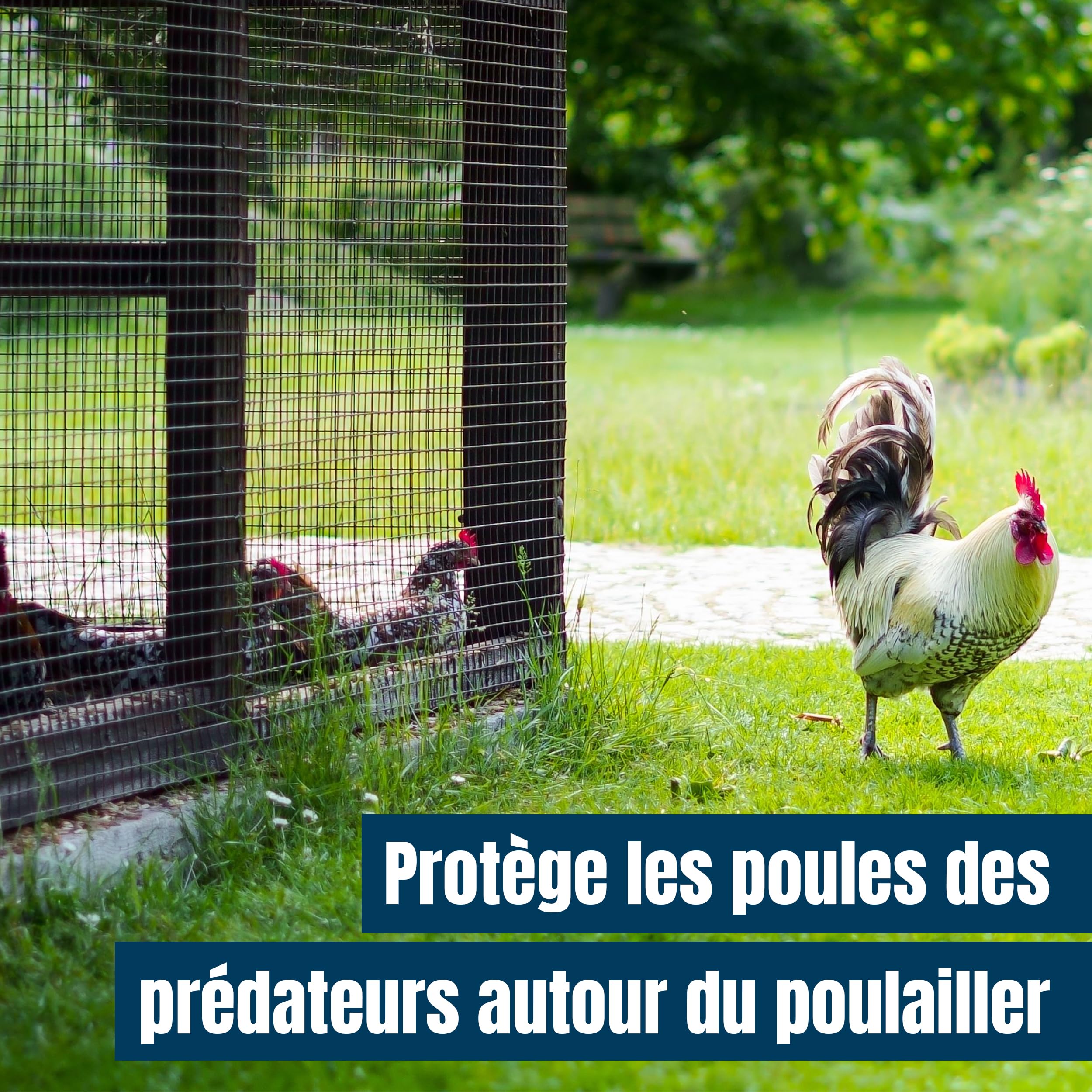 MEKKAPRO Filet Anti Oiseaux 2.1 x 27,4 m Filet de Protection Grillage Souple pour Balcon, Volière Extérieur, Barrière Anti Pigeon Solide 40 GSM