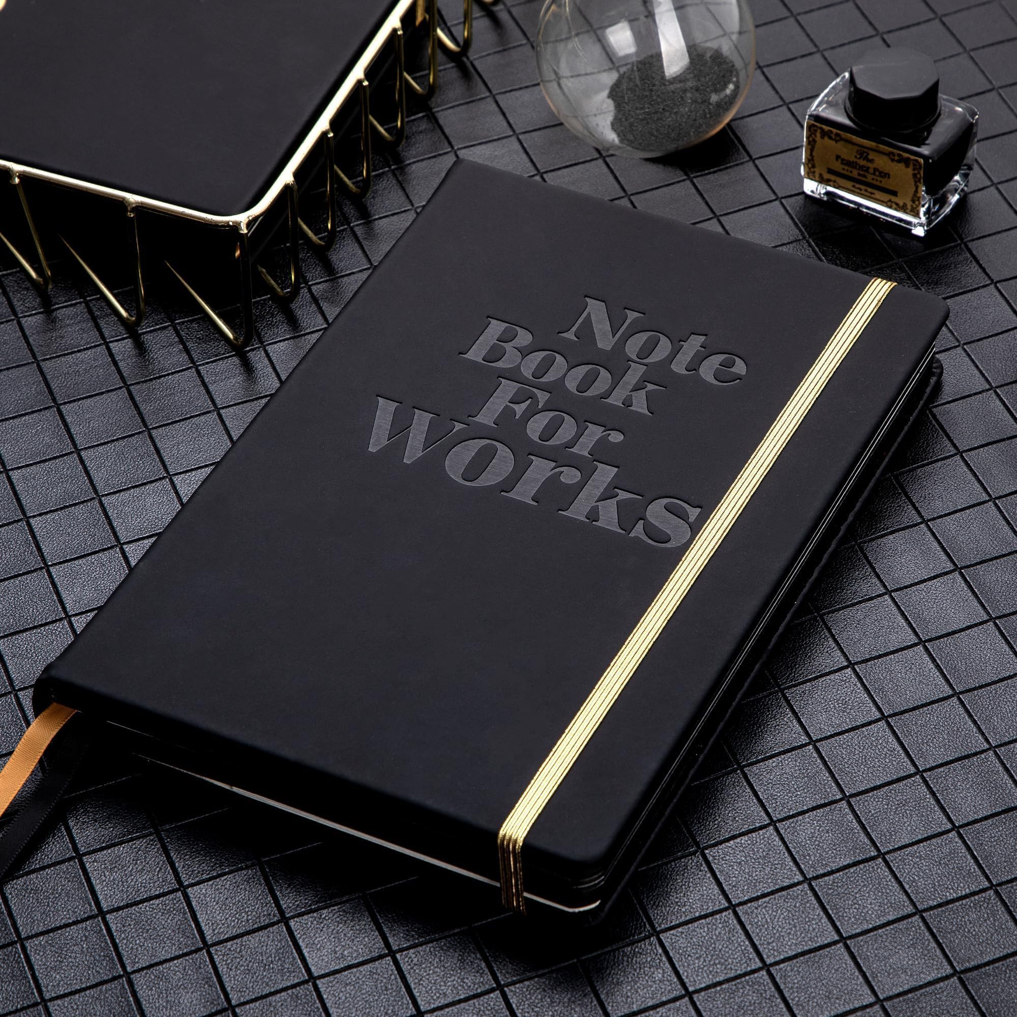 MINICAGIE Notizbuch, liniert, für Damen und Herren, 256 Seiten