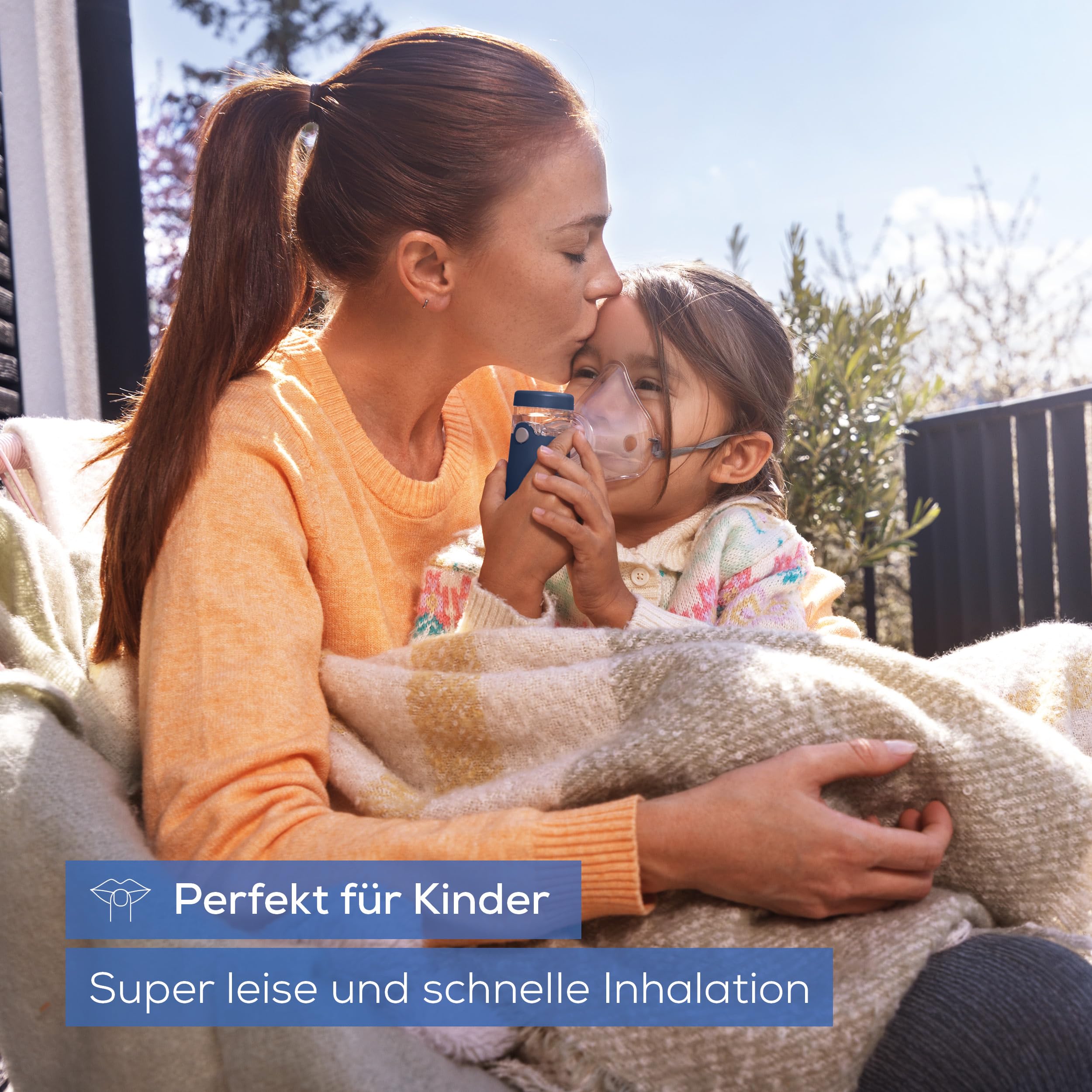 Beurer IH 49 Inhalator, tragbares Inhalationsgerät für Kinder und Erwachsene, bei Erkältung, Asthma und anderen Atemwegserkrankungen, wiederaufladbarer Akku, besonders leise, mit Aufbewahrungstasche