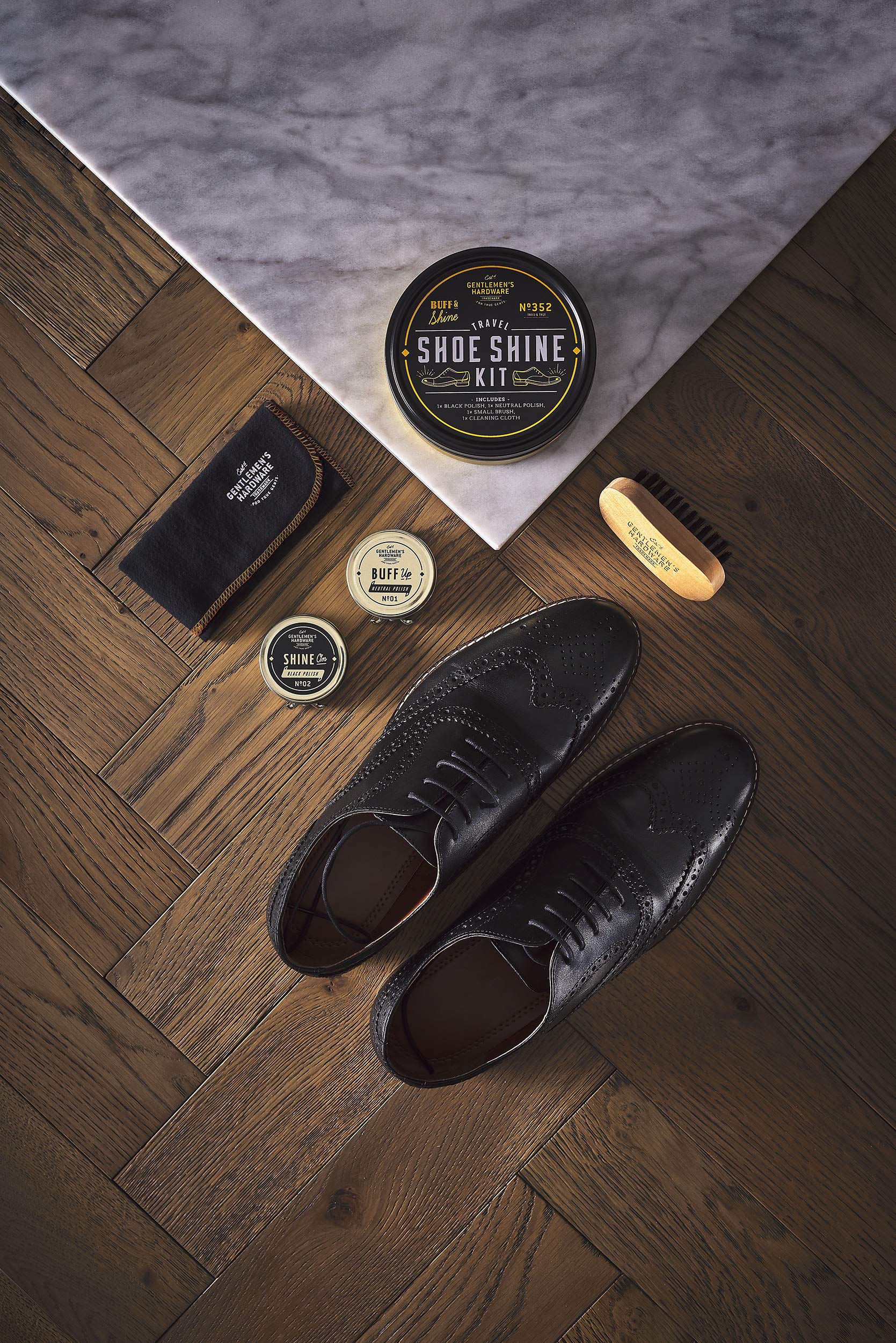 Gentlemen's Hardware Herren-Schuhputz-Set, Mehrfarbig, Einheitsgröße