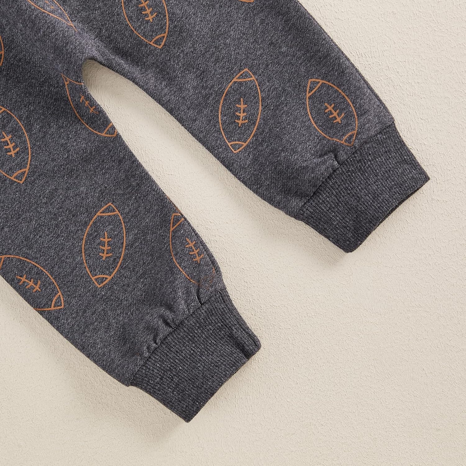 Toddler Baby Boy Thanksgiving Outfit Long Sleeve Letter Print Sweatshirt Jogger Pants Infant Fall Football Clothes - Image 6