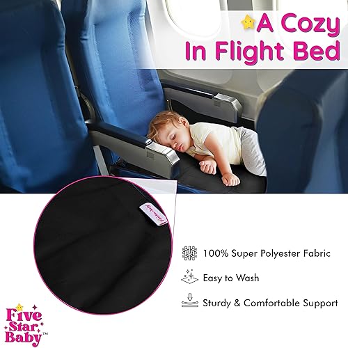 Miniatura 4 de Cama de avión para niños pequeños - Cama de avión para niños pequeños - Cama de avión para niños - Esenciales de viaje en avión para bebés -