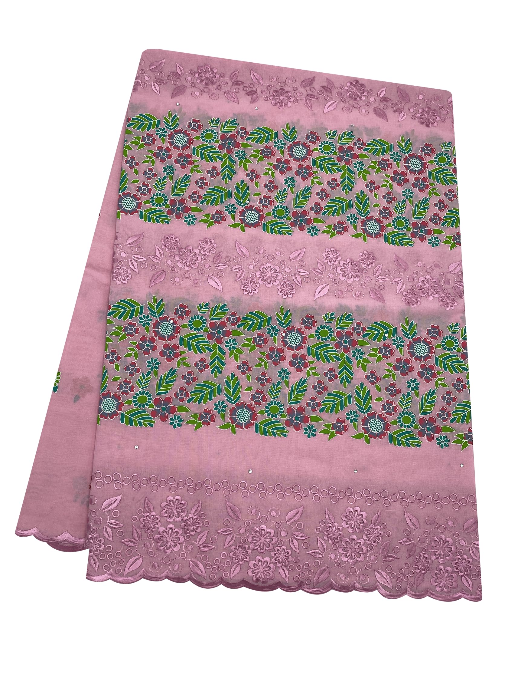 het HARISH EXIM TRADING SWISS LACE VANI 4172 Length 5 Yards 100% Cotton Fabric Heavy Embroidered (4172-13)