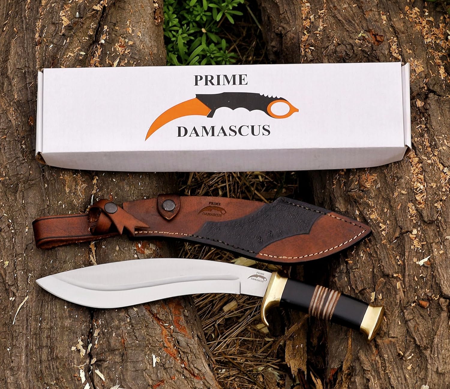 Kukri Machete Knife with Sheath- Cool Tool for Bushcraft and Camping- Best Handmade Gift for Men