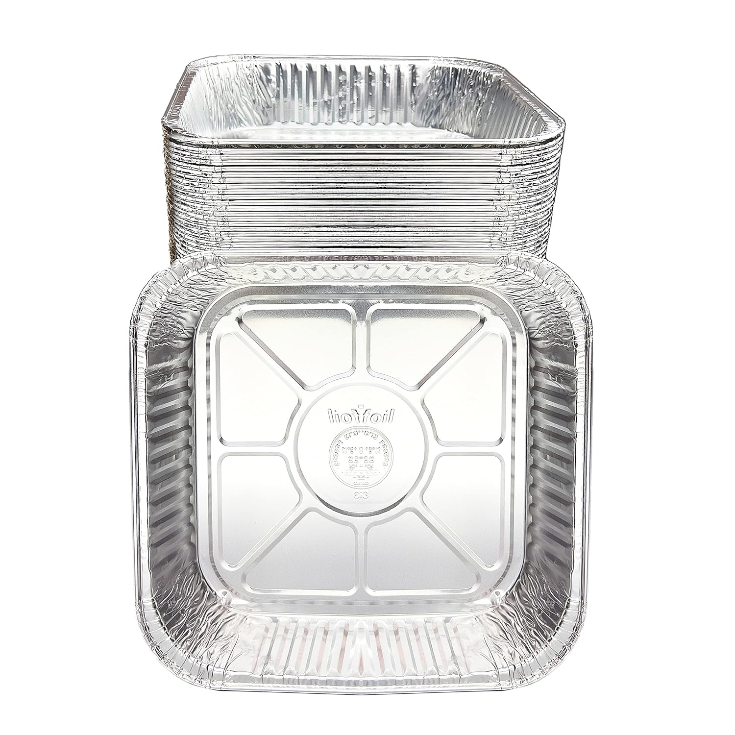 Buy Tiger Chef Aluminum Foil Pans Disposable 8x8 Baking Pan Square Cake Pans Pack of 30