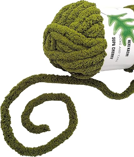 Miniatura 7 de DDL&HEXI 2 madejas de hilo grueso de felpilla, kit de fabricación de mantas, hilo de punto jumbo, 2 x 8 onzas, 7.97oz por bolsa (203)