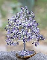 Vista 45 de Rose Quartz Gemstone Tree of LifeNatural Reiki Crystals Gemstone Chakra Tree for Positive Energy, Geode Agate Slice Base, Feng Shui Decor, Good