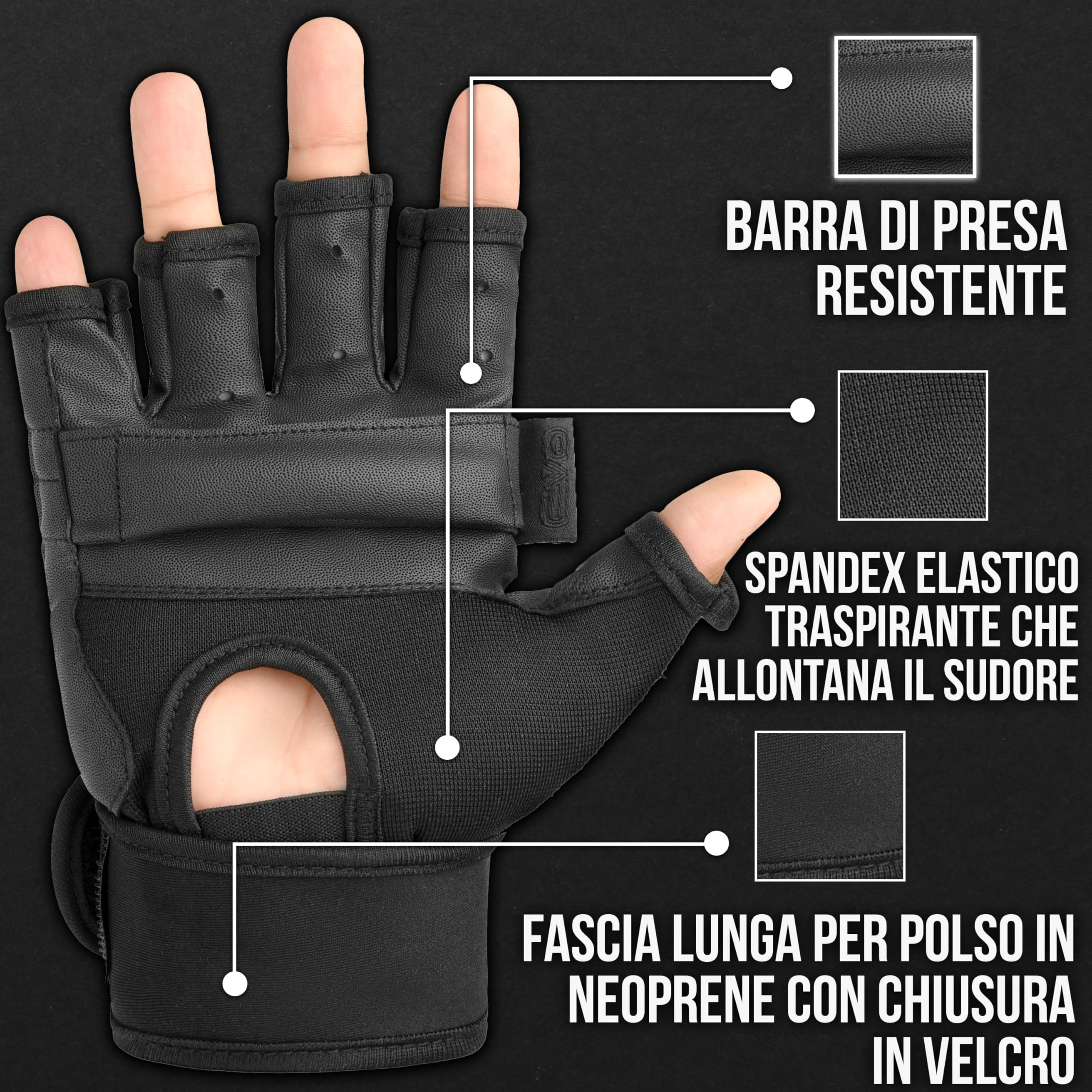 Evo Pelle Corpo Gel Guanti MMA Sacco da Box Arti Marziali Karate Guantone
