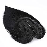 Vista 8 de Rich Choices Postizo de Cabello Humano 100% Real con Flequillo - Postizo de Cabello Remy Real para Mujeres con Adelgazamiento en la Parte Superior