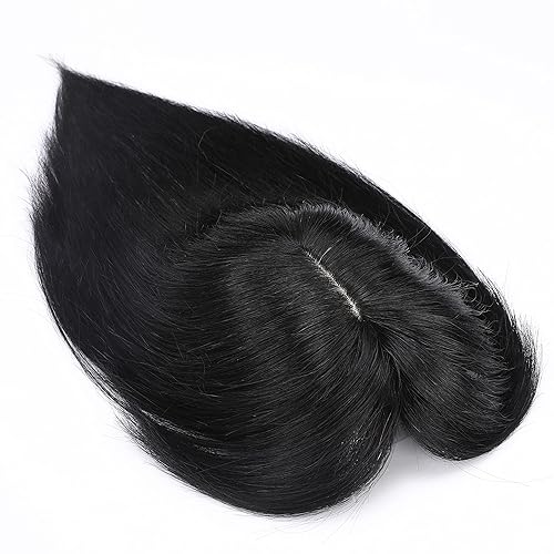 Miniatura 8 de Rich Choices Postizo de Cabello Humano 100% Real con Flequillo - Postizo de Cabello Remy Real para Mujeres con Adelgazamiento en la Parte Superior,