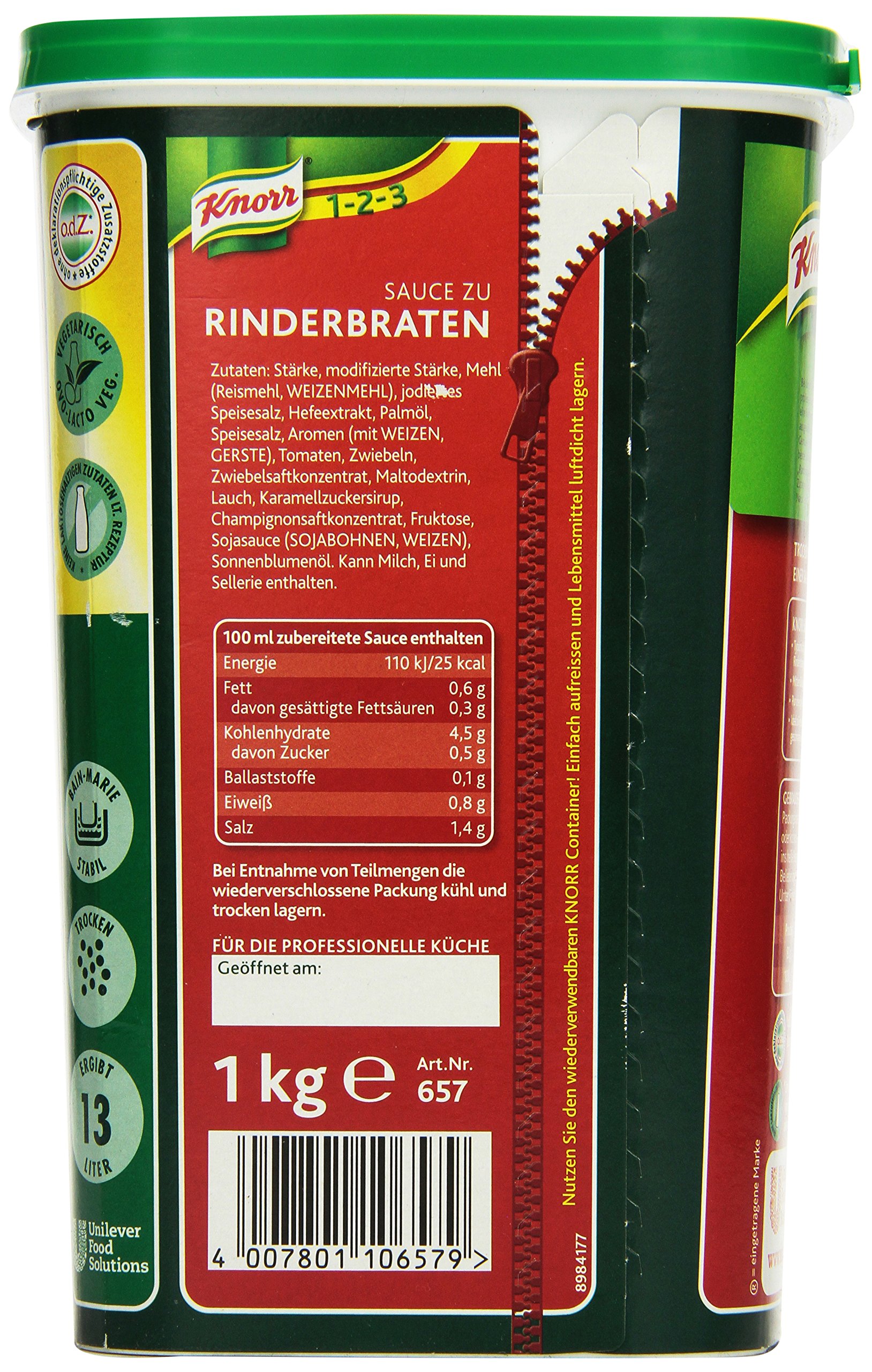Knorr Delikates Sauce zu Rinderbraten 1 kg, 1er Pack (1 x 1 kg)