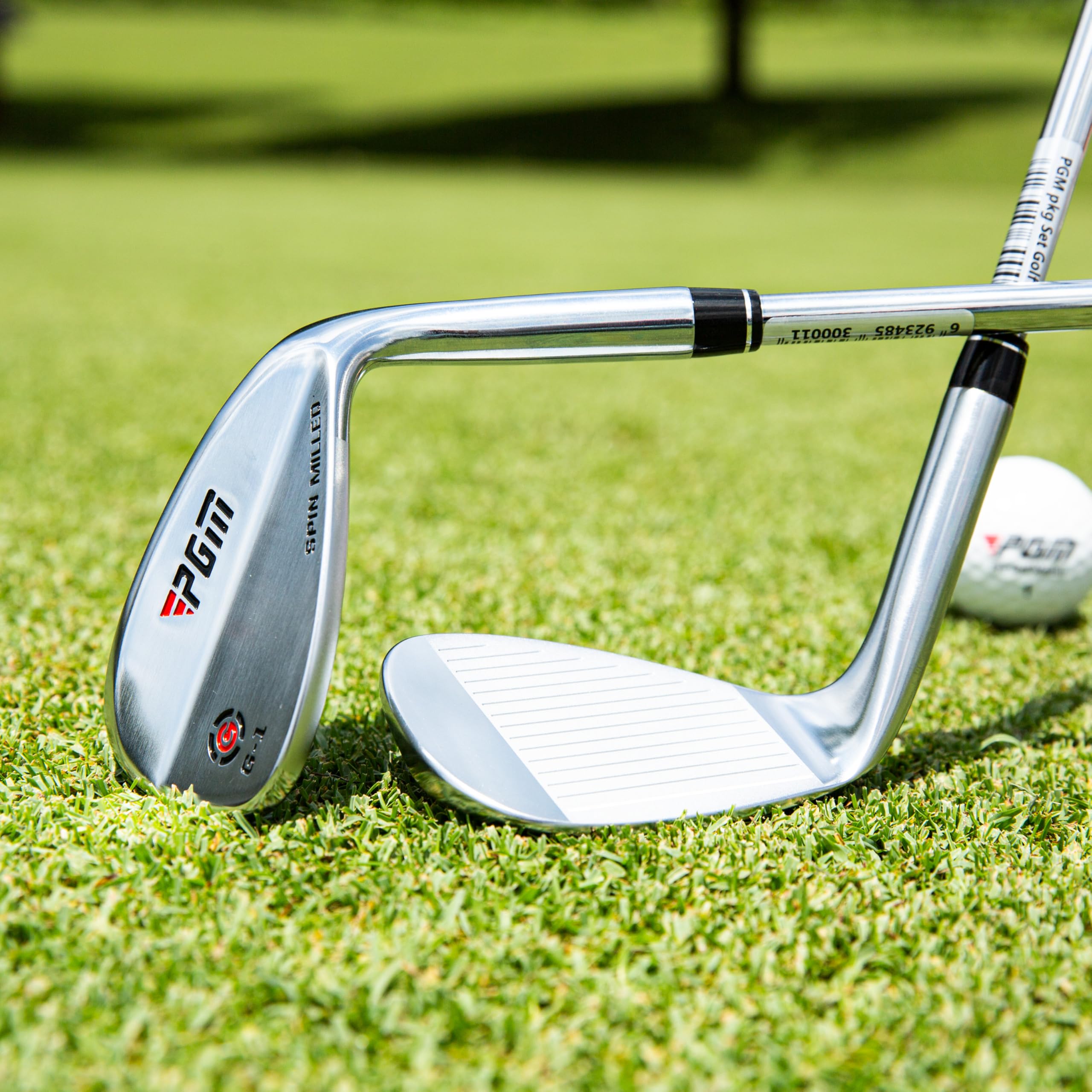 PGM Juego de cuñas de Golf para Hombre y Mujer – 50/52/54/56/58/60/62/64 Grados cuña de Arena cuña de Arena Lob Cuña Mano Derecha – Superficie fresada para más giros – Fácil de Escapar del búnker