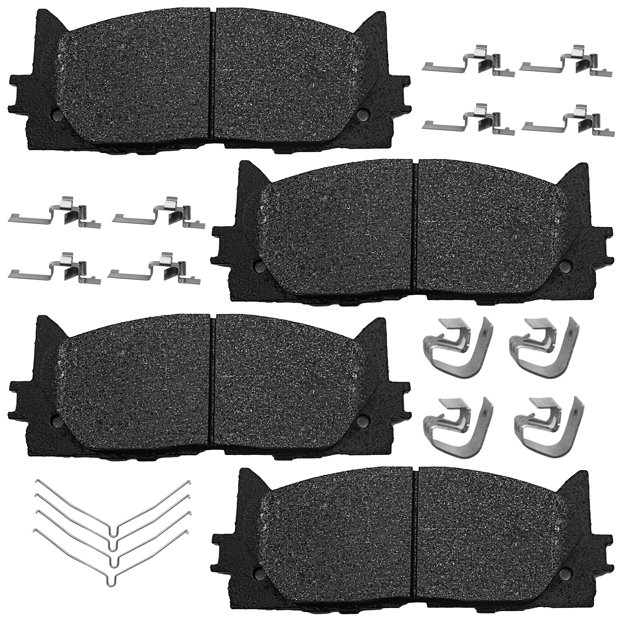 Front Brake Pads Set Compatible with Le-xus ES300h ES350, Toyota Avalon Camry Automotive Replacement Brake Pads Semi-Metallic D1222