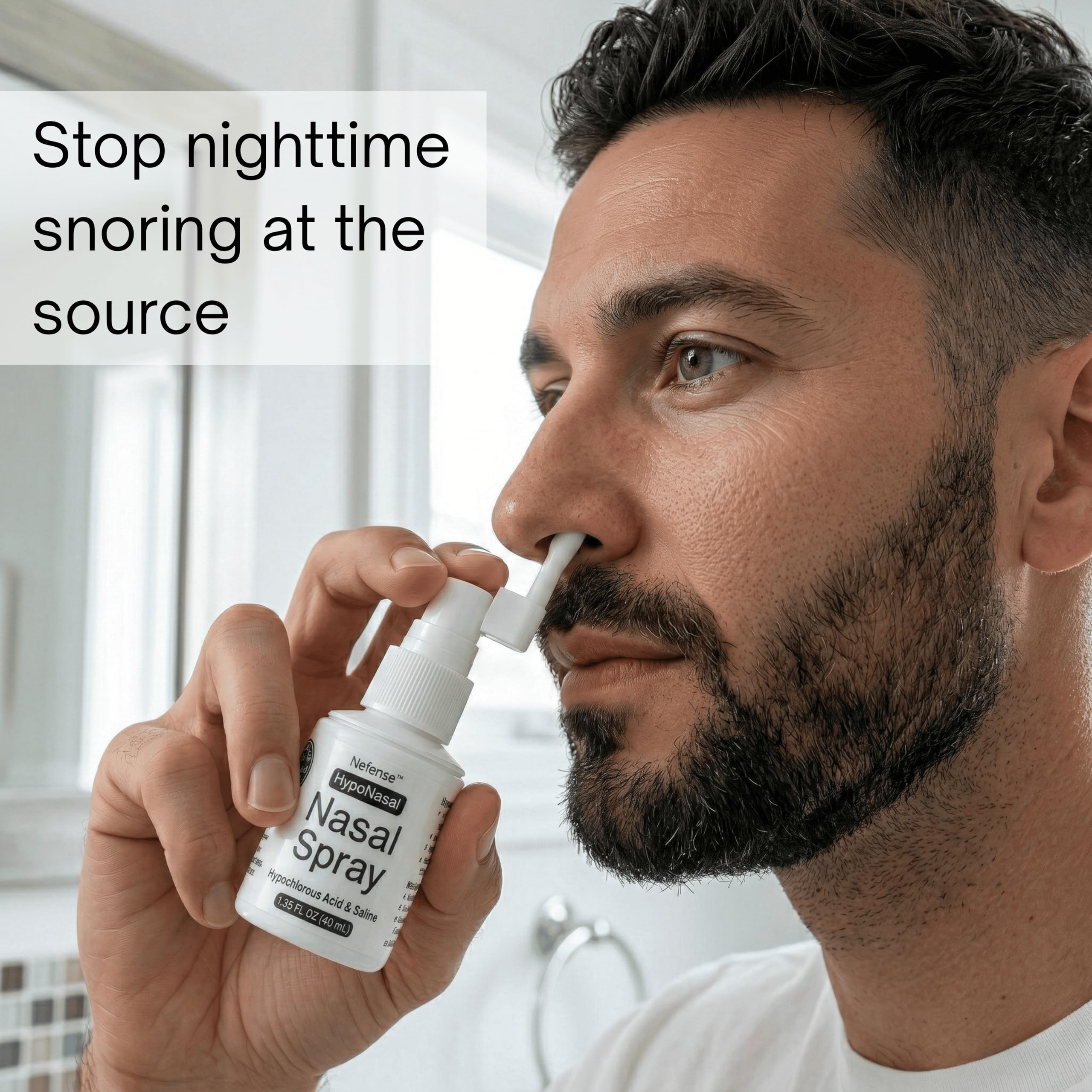 HypoNasal Daily Nasal Spray, Doctor Approved Hypochlorous Acid Antimicrobial Spray Cleanses Irritants Causing Allergies Congestion Snoring and Irritation, Deep Sleep, Opens Airways — Amazon image 3