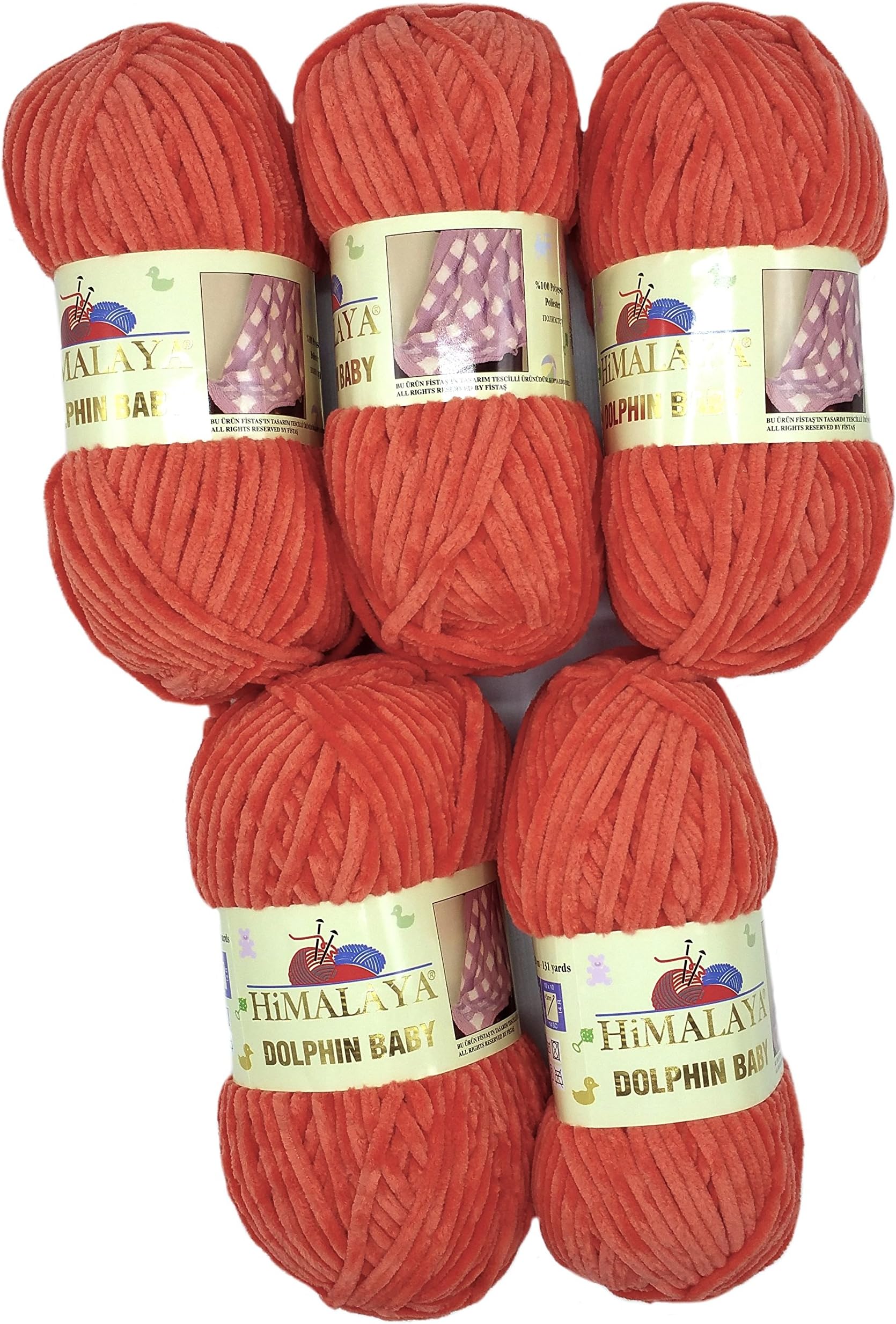 Himalaya Dolphin Baby Lot De 2 Pelotes Fil Chenille 100% Micropolyester 200m - Couleur 80301