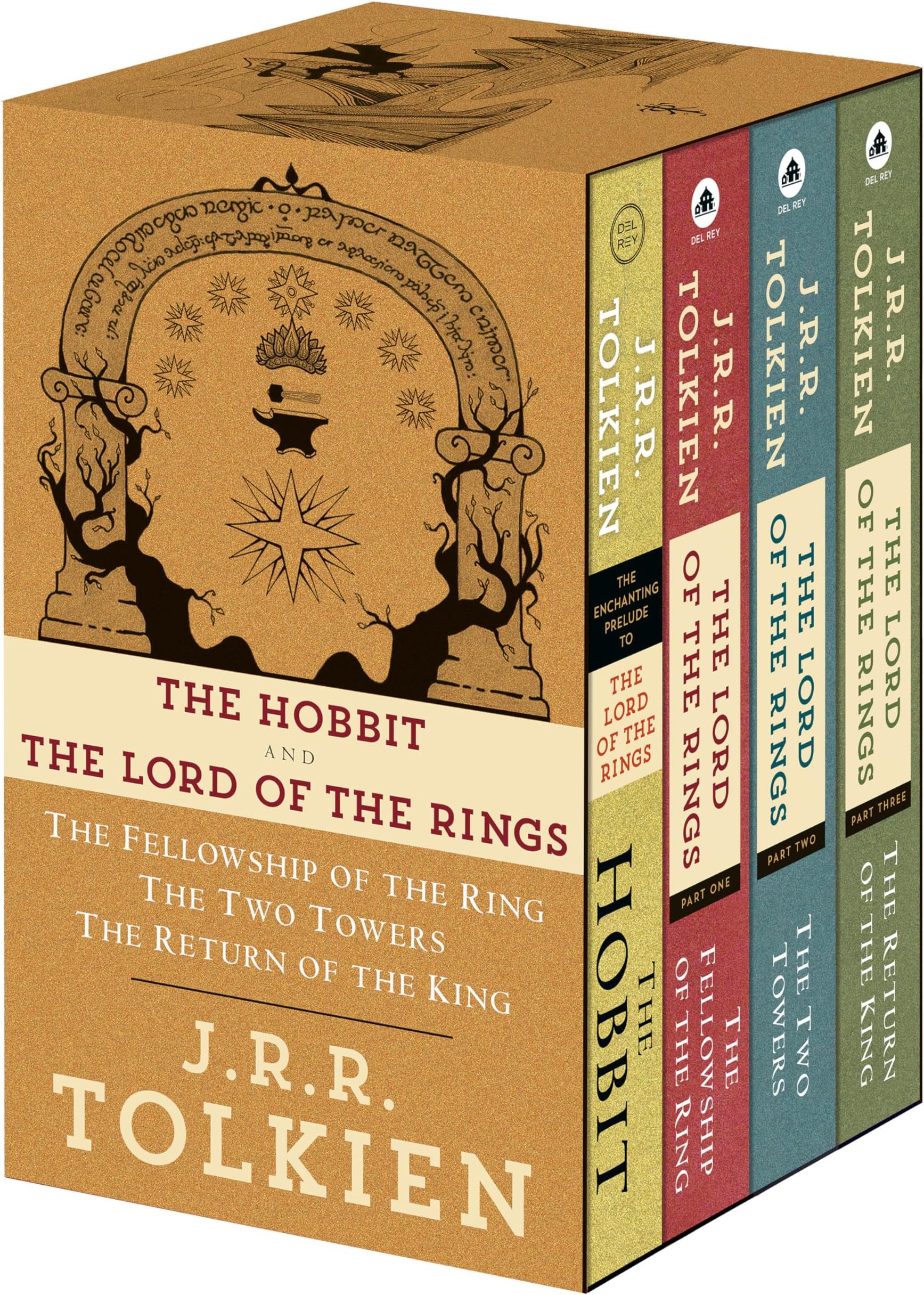 J.R.R. Tolkien 4-Book Boxed Set: The Hobbit and The Lord of the Rings: The Hobbit, The Fellowship of the Ring, The Two Towers, The Return of the King
