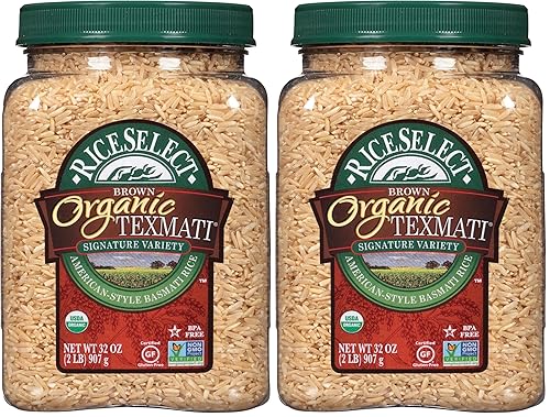 Miniatura 7 de RiceSelect Arroz blanco orgánico Jasmati para recetas inspiradas en alimentos asiáticos, arroz jazmín de grano largo sin OMG sin OMG, tarro de 32