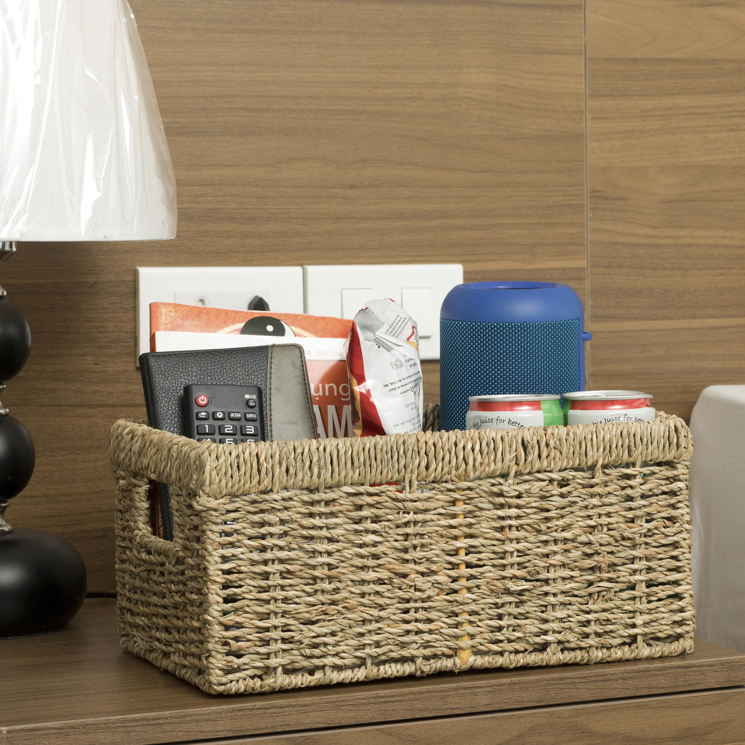 CENBOSS Woven Storage Baskets (Seagrass, Medium, 1PC) - Image 4